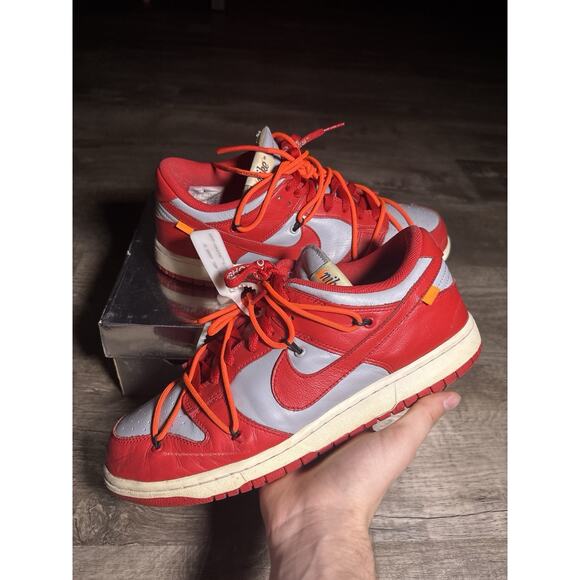 Nike Dunk Low x Off-White \'University Red Size 10.5